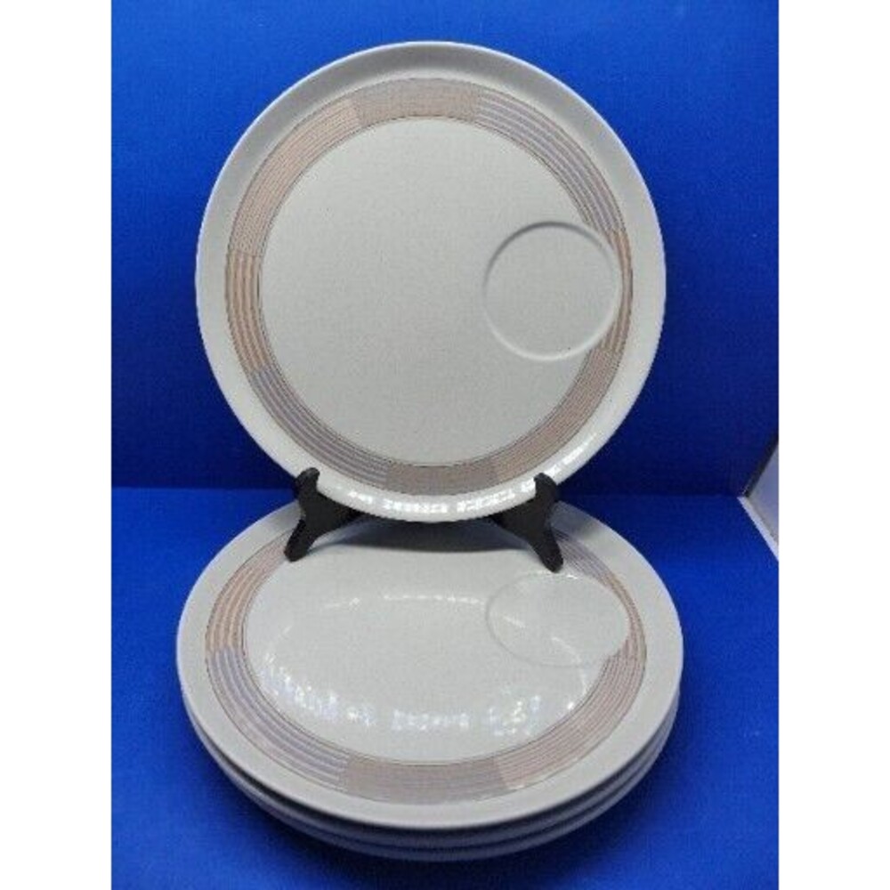 Mikasa Intaglio Tracings Snack Plates Bundle Of 4